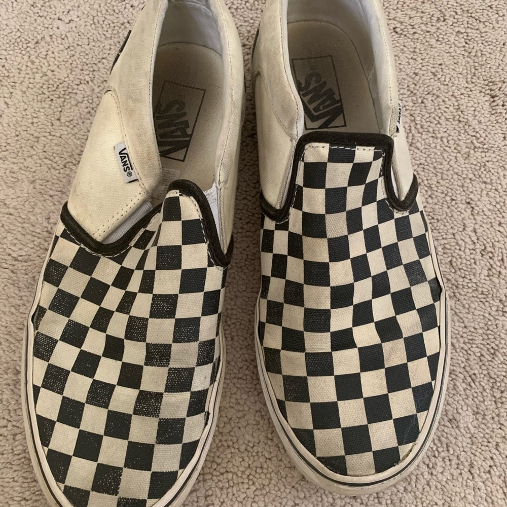 Black and white checkered vans